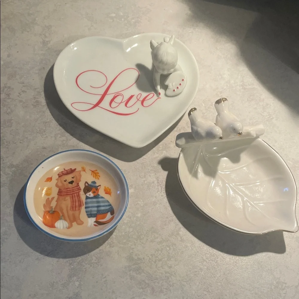 Pier 1 & Vintage Avon Trinket Dishes